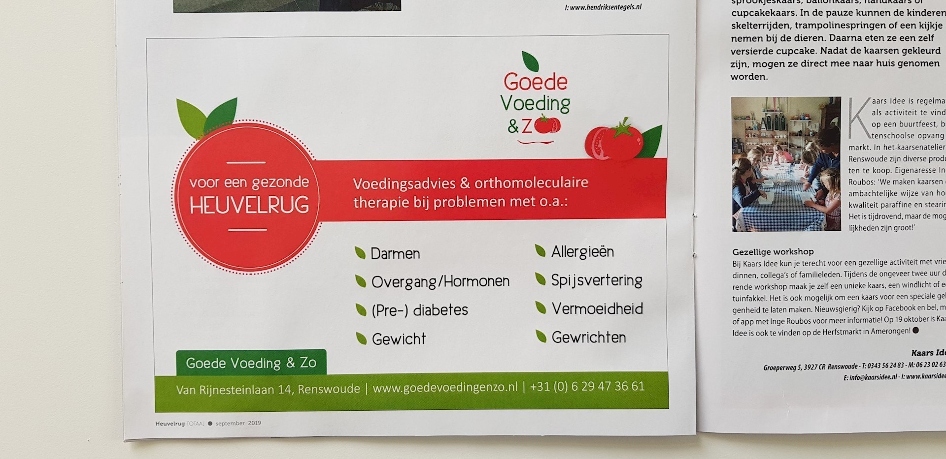 Darmklachten, vermoeidheid, overgang? Goede Voeding & Zo 